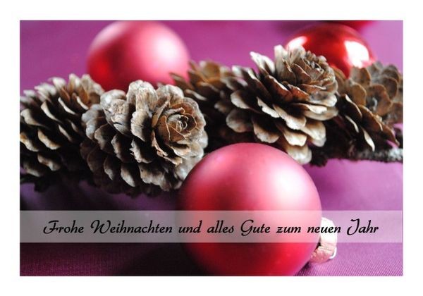 Weihnachts- und Neujahrskarte "Alles Gute zum Neuen Jahr"