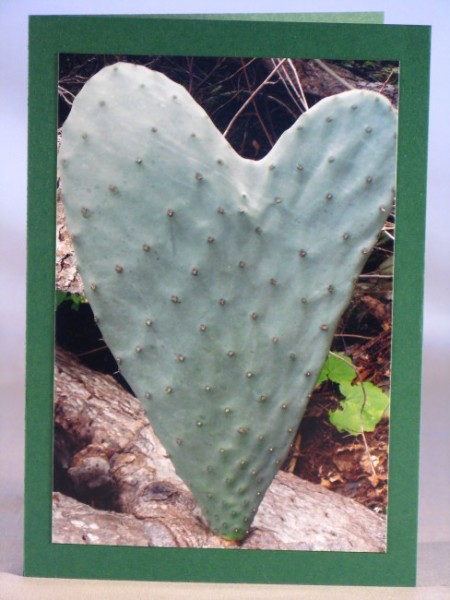 Herzkarte "Kaktusherz"