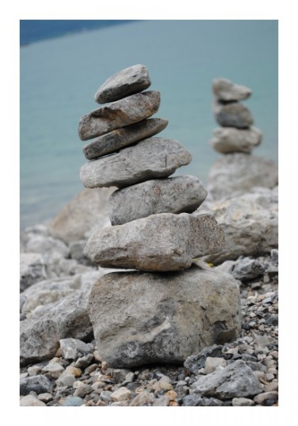 Romantische Grußkarten "Steinturm"