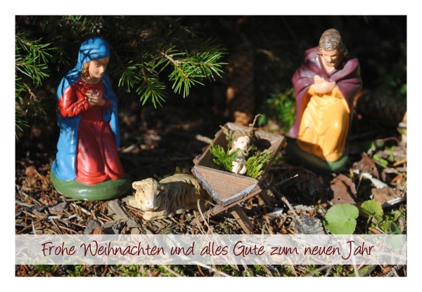 Weihnachts- und Neujahrskarte "Heilige Nacht"