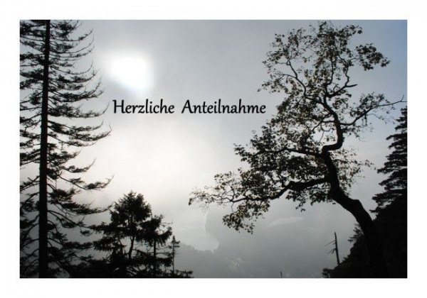 Trauerkarte "Zaubernebel"