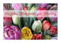 Geburtstagskarten "Tulpenstrauß" Geburtstagskarten "Tulpenstrauß"