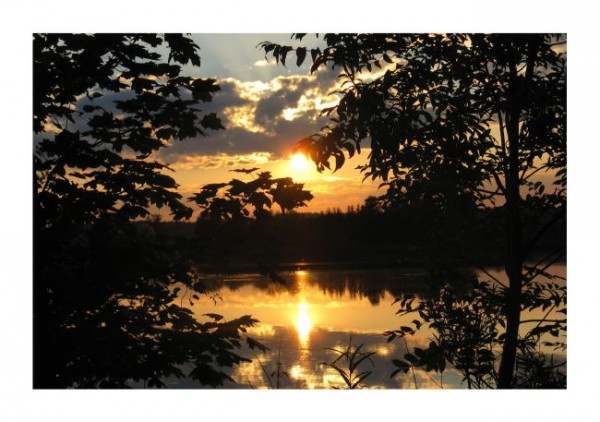 Romantische Postkarten "Sonnensee"