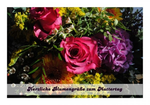 Muttertagskarte "Herzliche Grüße"