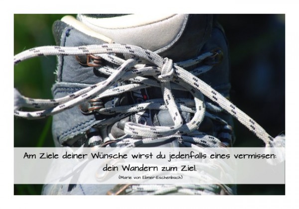 Spruchkarten "Der Weg ist das Ziel"