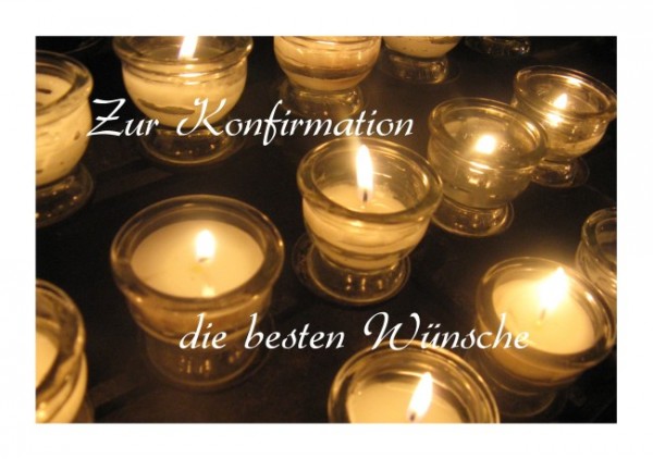 Konfirmationskarten "Beste Wünsche"