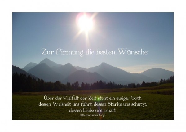 Firmungskarten "Beste Wünsche"