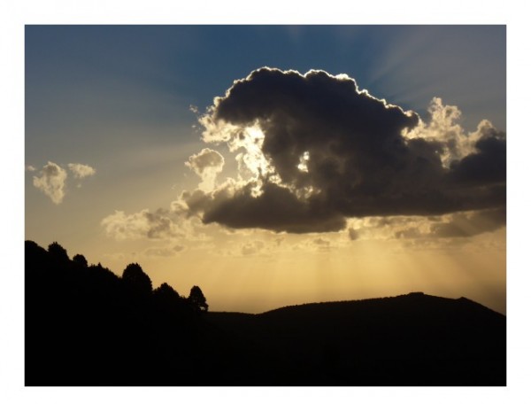 Romantische Grußkarten "Wolkenformation"