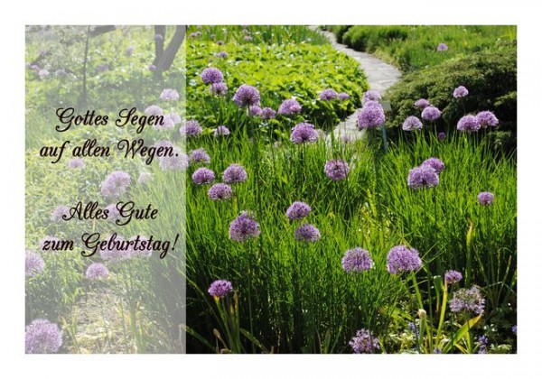 Christliche Geburtstagskarten "Segensweg"