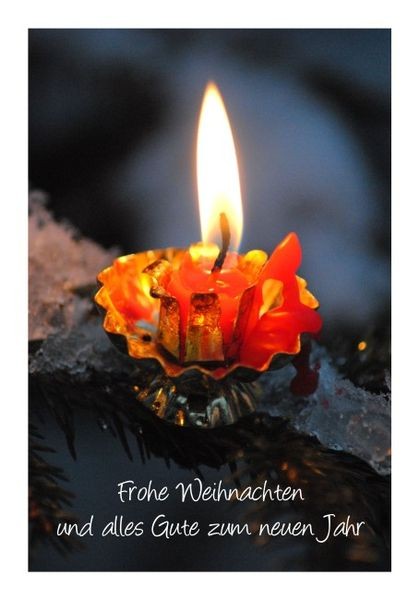 Christliche Weihnachtskarten "Kerzenschein 1"
