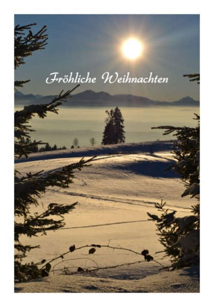 Weihnachtskarte "Sonnenpanorama"
