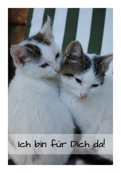 Freundschaftskarten "Ich bin für dich da"