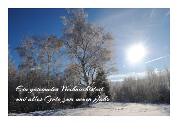 Christliche Weihnachtsgrüße "Gesegnetes Weihnachtsfest"