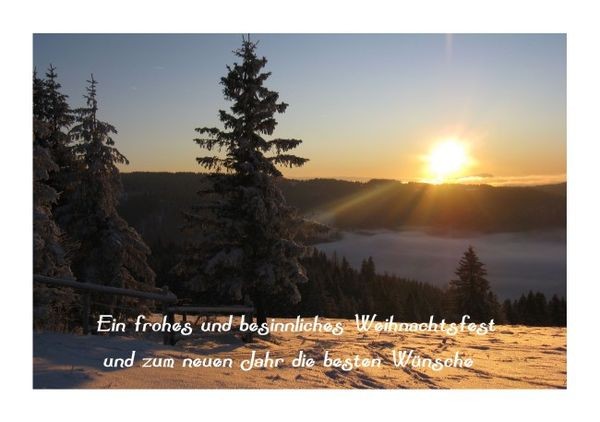 Weihnachtskarte "Schneelandschaft"
