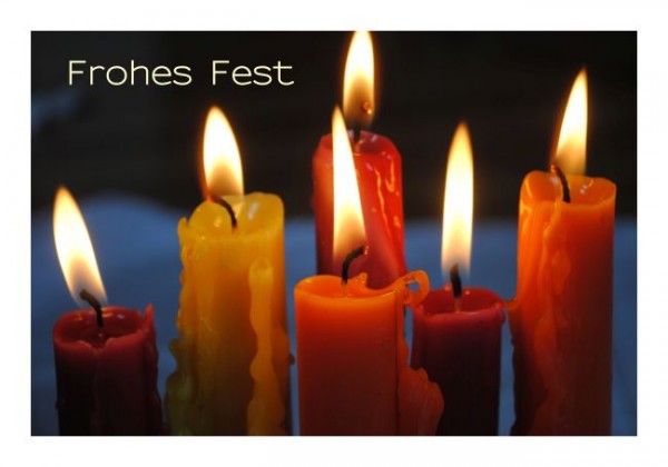 Exklusive Weihnachtskarten "Kerzenpracht"