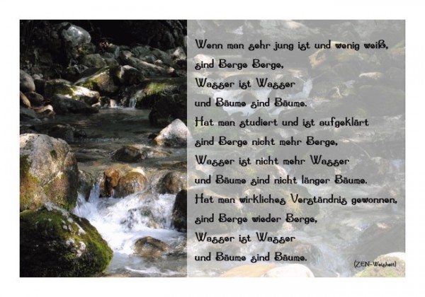 Spruchkarten "Echte Weisheit"