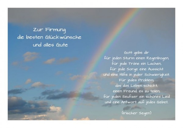 Firmungskarten "Alles Gute"