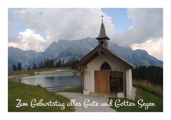 Christliche Geburtstagskarten "Kapelle"