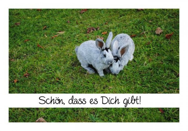 Grußkarten Liebe "Schön dass es Dich gibt"
