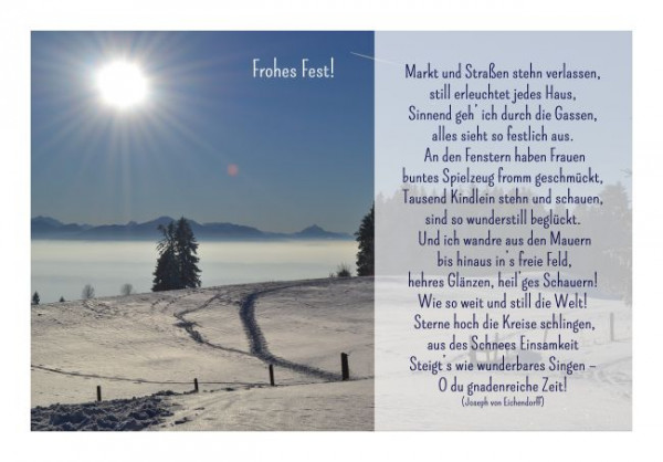 Weihnachtskarte "Gnadenreiche Zeit"