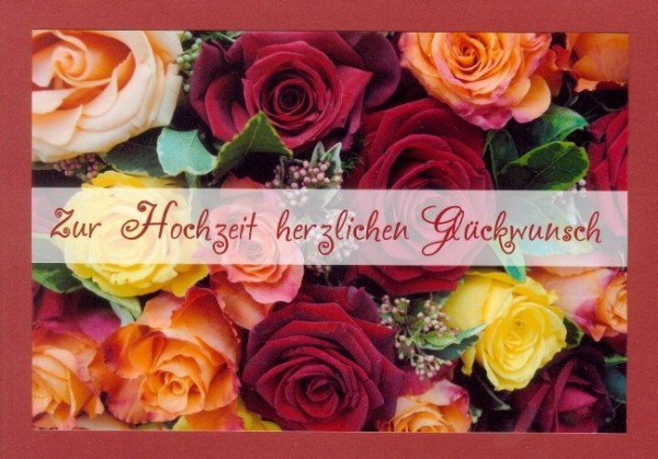 Hochzeitskarten "Rosenmeer"