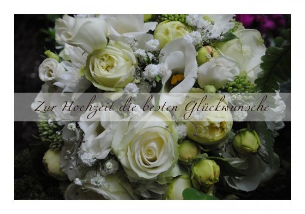 Hochzeitskarten "Hochzeitsblumen"
