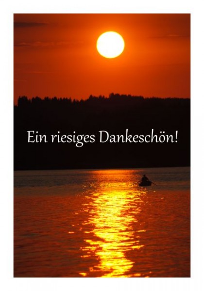 Dankeskarte "Ein riesiges Dankeschön"