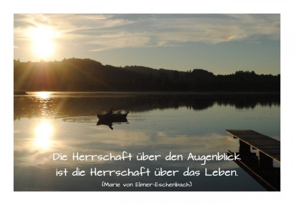 Spruchkarten "Augenblick"