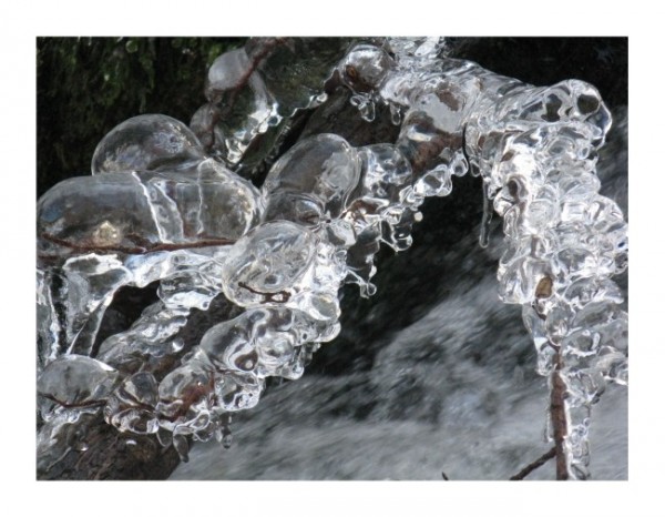 Grußkarten Winter "Eisformation-2"