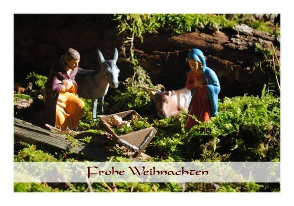 Christliche Weihnachtskarten "Heiliger Abend"