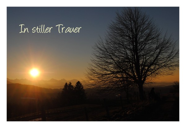 Trauerkarte "In stiller Trauer"