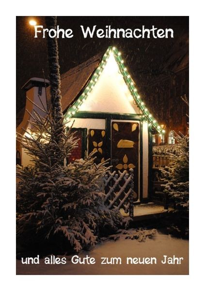 Weihnachtsglückwünsche "Hexenhaus"