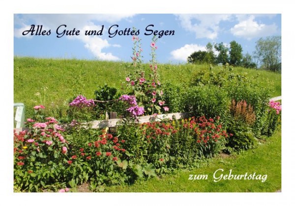 Christliche Geburtstagskarten "Zum Geburtstag"