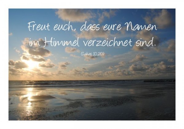 Christliche Grußkarten "Freut Euch"