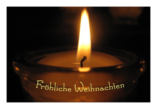 Weihnachtskarte "Kerze"
