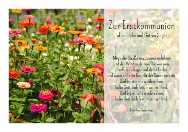 Kommunionkarten "Gottes Segen"