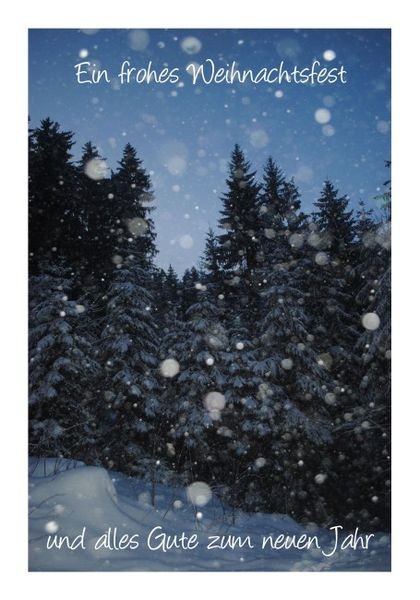 Silvesterkarten "Winterwald"
