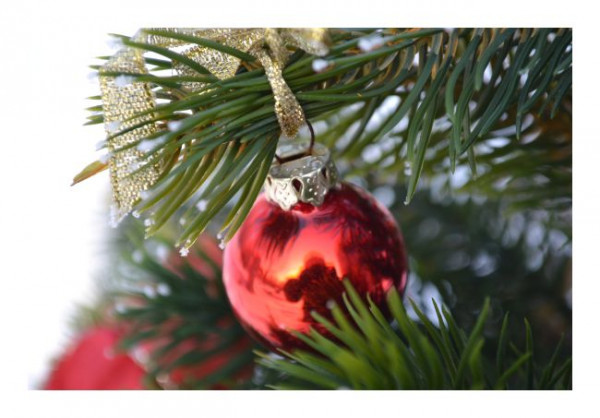 Weihnachtskarte "Christbaumkugel 2"