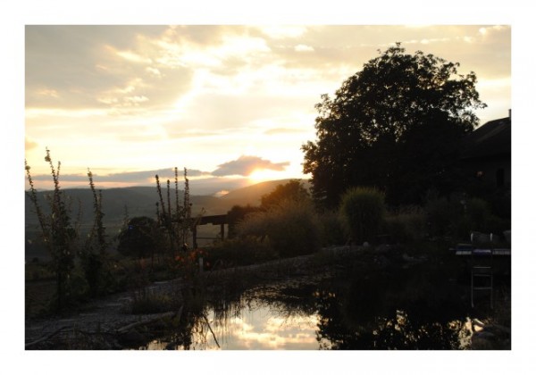 Romantische Karten "Abendglück"