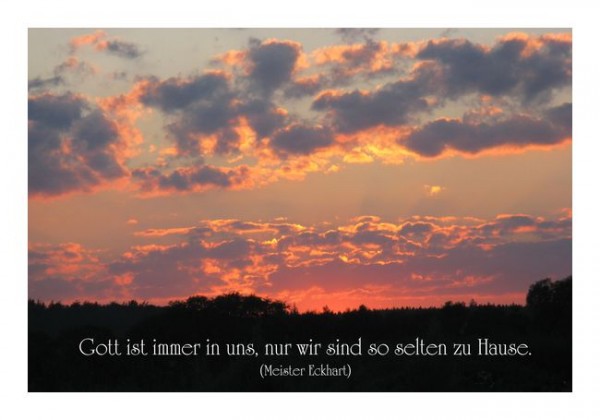 Christliche Karten "Gott in uns"