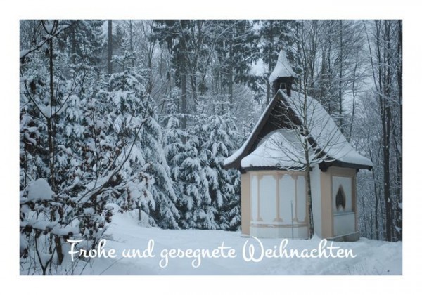 Christliche Weihnachtskarten "Weihnachtskapelle"