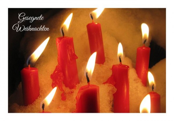 Christliche Weihnachtsgrüße "Lichtersegen"