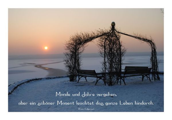 Sprüche Postkarten "Schöner Moment" KLAPPKARTE & KUVERT Naturzauber