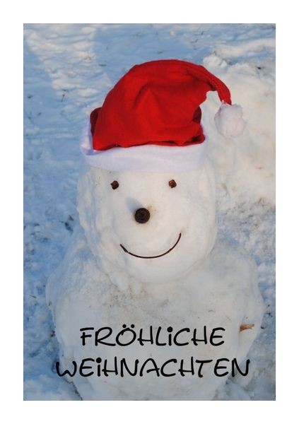 Weihnachtsglückwünsche "Schneemann"