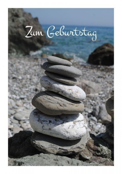 Originelle Geburtstagskarten "Steinturm"