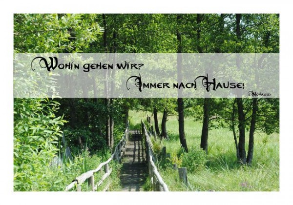 Beileidsbekundung "Nach Hause"