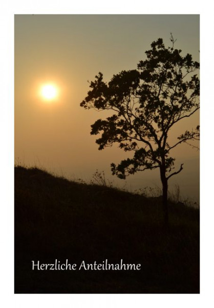 Trauerkarte "Sonnennebel"