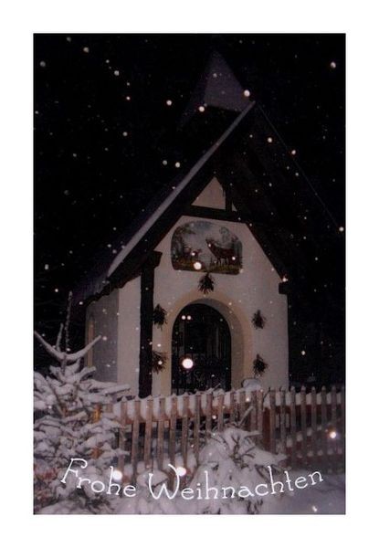 Christliche Weihnachtskarten "Weihnachtskapelle"