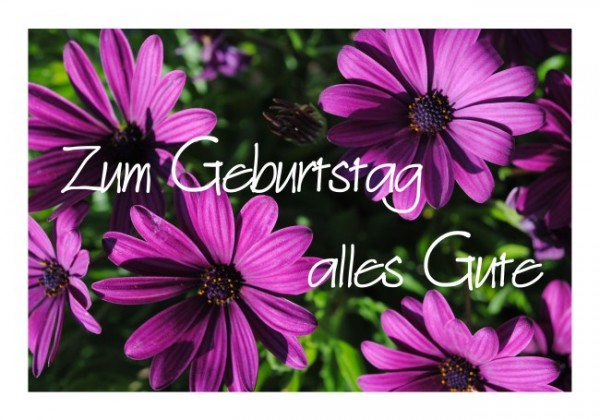Geburtstagsgrüße "Alles Gute"