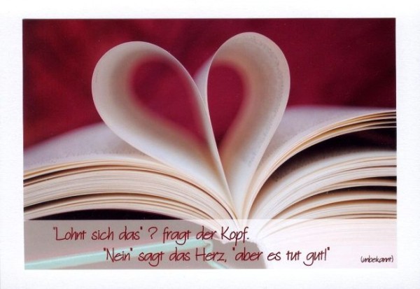 Sprüchekarten "Herzensentscheidung"